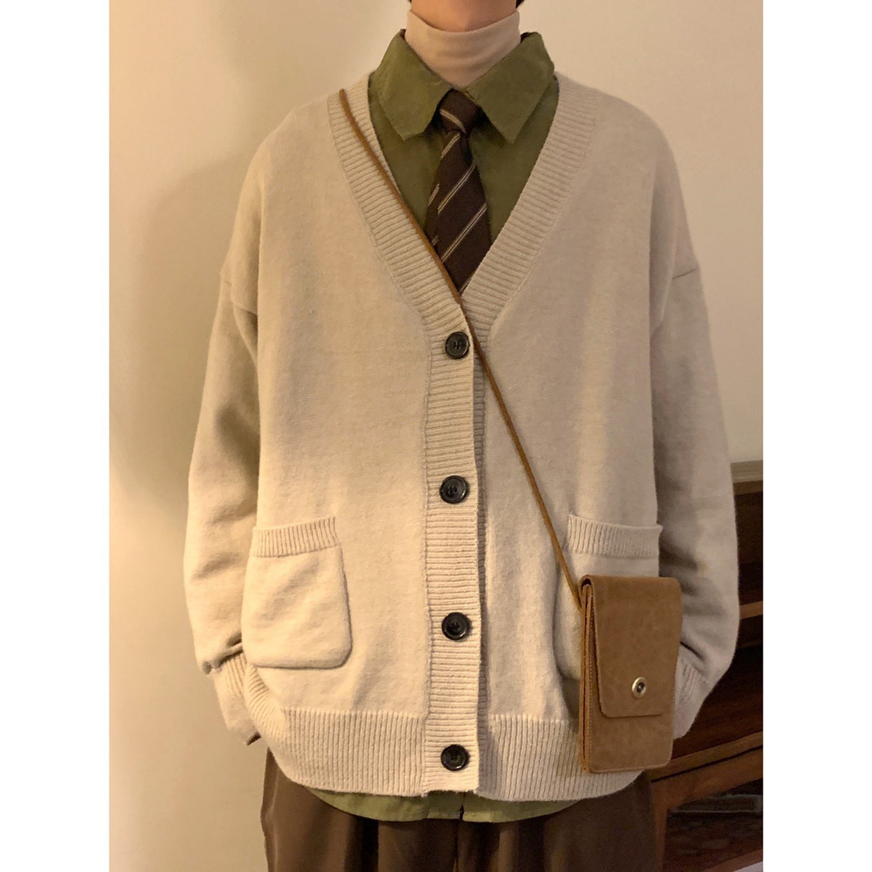 Japanese Knitwear Cardigan Sweater Coat Man