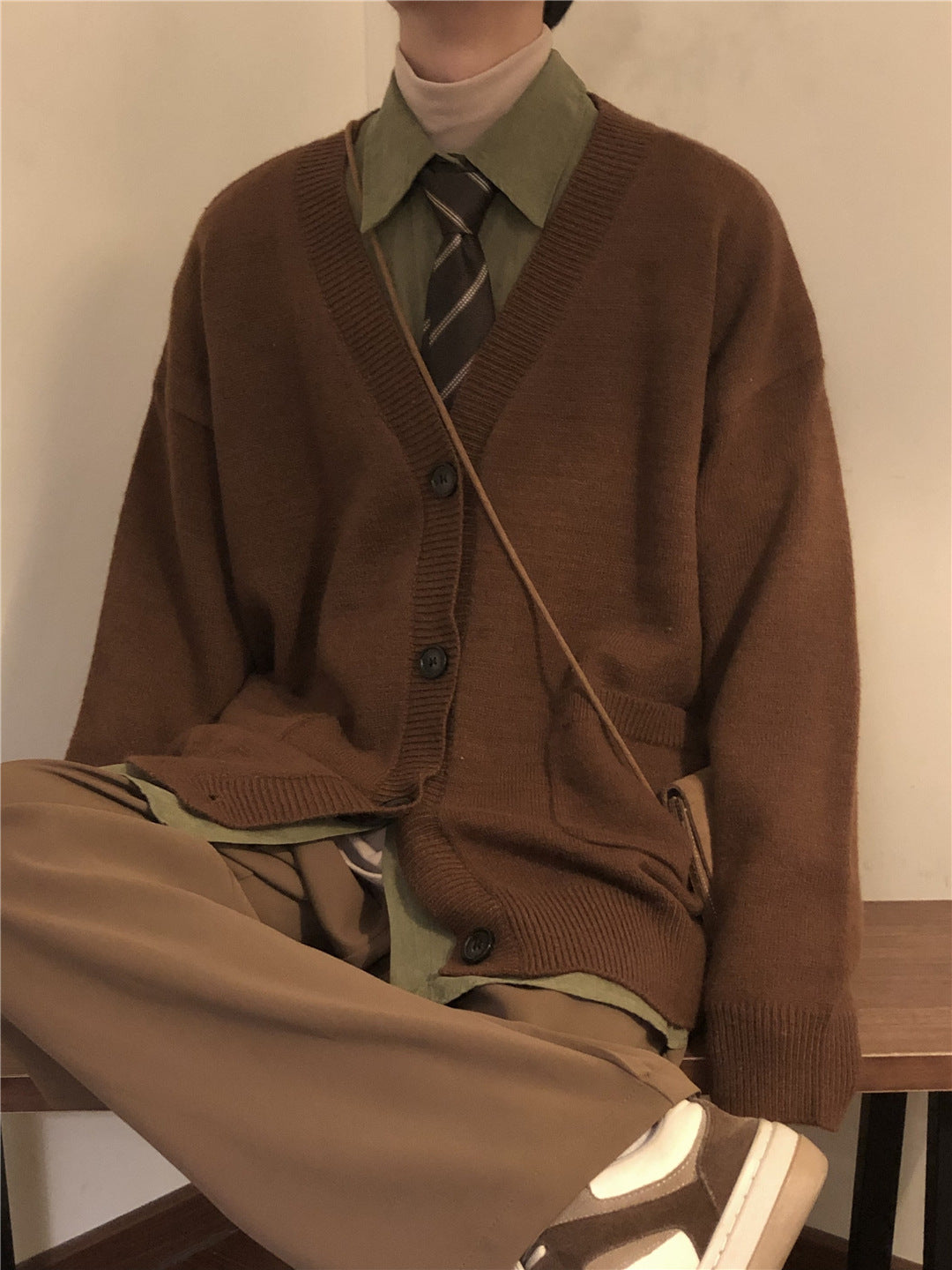 Japanese Knitwear Cardigan Sweater Coat Man