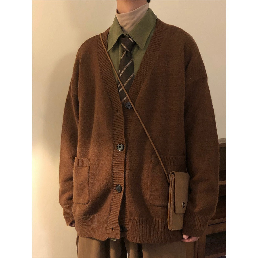 Japanese Knitwear Cardigan Sweater Coat Man