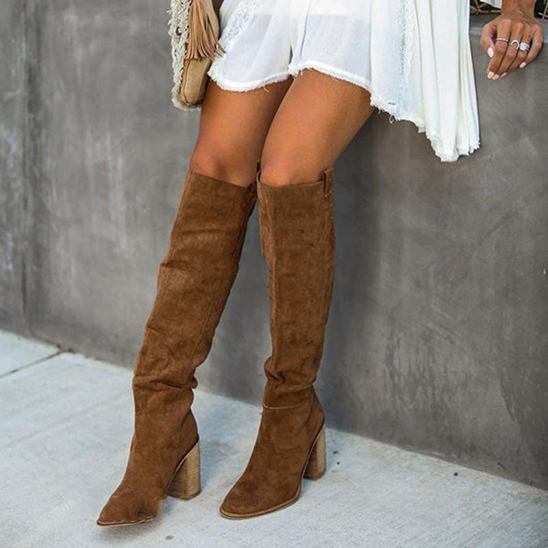 Women's pointed Suede Boot